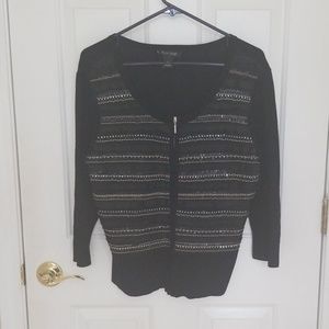 White House Black Market zip sweater